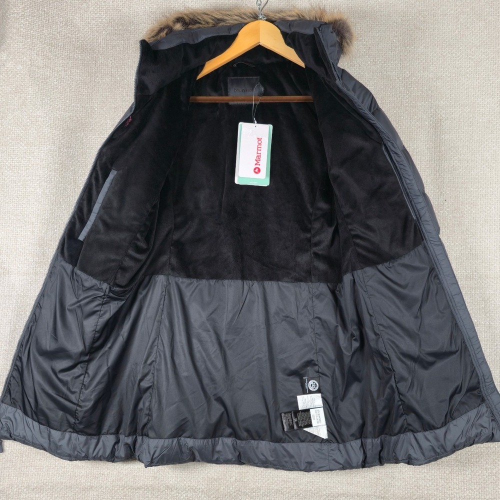 Marmot Montreal Coat Womens Size XS‎ Dark Steel Gray 700 Fill Down Puffer Parka - Picture 8 of 12